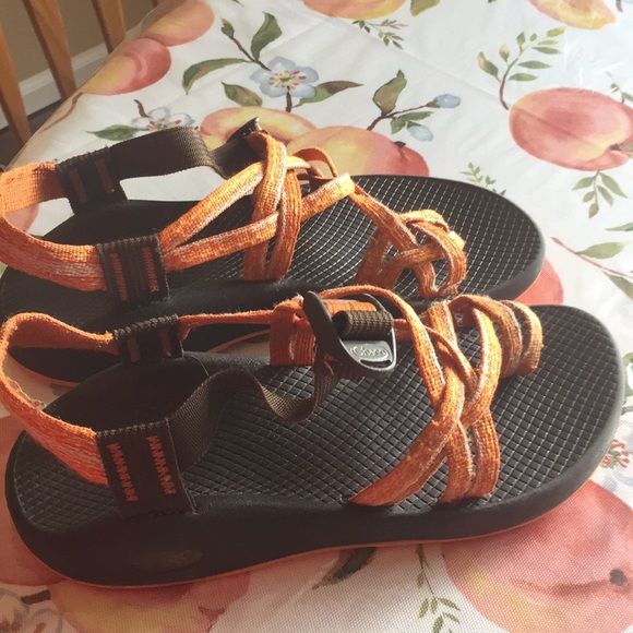 Orange Double Strap Chaco’s - Picture 2 of 2